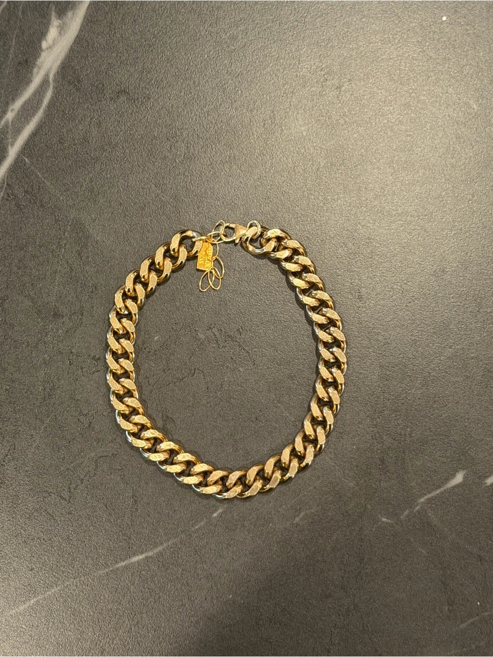 Electric Picks Gold Chain Anklet